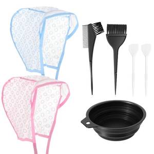 lot 2082 image: Highlight Cap highlight Caps for Hair Highlighting Cap With Hooks Hair Dye Cap Highlights Cap Frosting Caps Bleach Cap Kit for Highlighting Hair for Salon Hair Dyeing Hairdressing