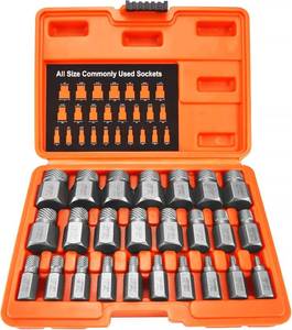 lot 2098 image: XEWEA 25Pcs Screw Extractor Set, Hex Head Multi-Spline Easy Out Bolt RemoverTool, High-Hardness Cr-Mo Steel EZ Out for Removing Stripped, Broken Rusted Bolts Screws, Fathers Day gift