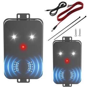 lot 2100 image: 2 Pack Rodent Repellent for Car Engines,Mouse Rat Repellent for Car Rodent Repeller Ultrasonic Under Hood Flashing Light Covers a Wide Range, Suitable for Cars, Garages, Warehouses