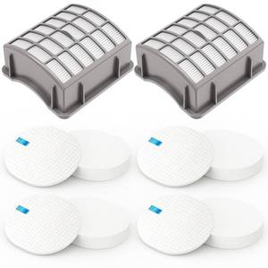 lot 9972 image: Colorfullife 4 Foam  2 Post-Motor Filters for Shark Navigator Professional NV70, NV71, NV80, NVC80C, NV90, NV95, UV420 for Shark Rotator Professional XL Capacity NV90 Replacement Parts XFF80 XHF80