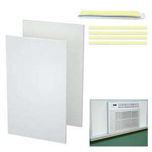 lot 9674 image: Window Air Conditioner,Side Insulated Foam Panel, SummerWinter Heat and Draft Insulating,Simple Set Panels Window Seal Thickness 0.75in