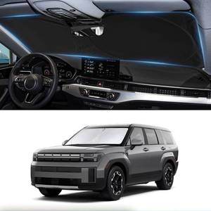 lot 9675 image: Custom Sunshade for Santa Fe Windshield Sun Shade for 2026 2025-2019 Hyundai Santa Fe, SE, SEL, SEL Plus, Limited, Ultimate Accessories Heat Insulation Cooling Front Window Cover for Windshield