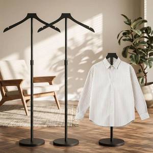 lot 9714 image: OLV 2 Pack Mannequin Torso, Adjustable Shirt Display Stand 30 to 41 Inches Height, Stable Dress Form Clothing Display Stand for Vendor, Portable Garment Rack for Coat Jacket, Black