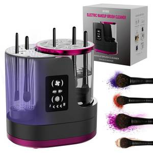 lot 9783 image: 3 IN 1 Electric Makeup Brush Cleaner,Automatic Makeup Brush Cleaner with Makeup Brush Dryer,Portable USB Deep Cleaning for All Size Beauty Makeup Brush Set,Blush Brush (Grey)