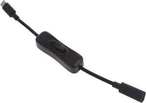 lot 9816 image: Vugyue Black Power Switch USB C Male to Female Type C Extension Cable, Extension Cable Inline OnOff Switch for 4 Power Switch, Home Audio Accessories