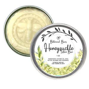 lot 9818 image: Botanical Bars 1oz Honeysuckle Lotion Bar All Natural Lotion in Tin
