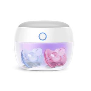 lot 9838 image: Papablic Portable Pacifier Sanitizer, UV Light Sanitizer Case On The Go for Baby Health, USB Rechargeable Mini Travel Sanitizer Box, 99.99% Cleaned in 59 Seconds