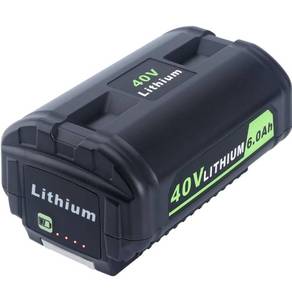 lot 2115 image: 40V 6Ah Lithium Battery Replacement for Ryobi 40V Battery OP4040 OP40601 OP4026 OP40261 OP40401 OP40501 OP4015 OP40602 OP40404 OP40603 Compatible with Ryobi 40 Volt Cordless Power Tools