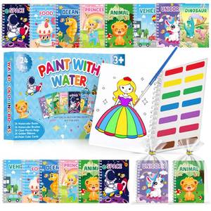 lot 2122 image: Elover 24 Water Coloring Books for Kids Party Favors - Bulk Mini Coloring Books for Kids Ages 4-8,Small Birthday Goodie Bag Stuffers School Teacher Return Gift Art Crafts Classroom Prizes