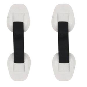 lot 2128 image: PVC Strap Handle Patches for SUP Paddleboard &Inflatable Boats Kayak Seat Strap for Dinghy Canoe and Boat PVC Armrest in 2 pcs (White)