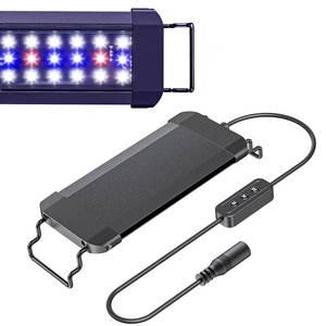 lot 2146 image: Pawfly 6 W Terrarium Light for 6 to 10 Terrariums Extendable Reptile Tank Light with Full Spectrum Brilliant White Blue Red Lights with Day & Night Modes and Adjustable Brightness