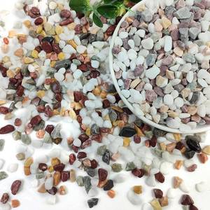 lot 2152 image: SHIZWU 2lbs Mixed Color Pebbles for Plants, 38inch Small Rocks for Succulent Cactus Planters, Natural Polished Pebbles, River Rocks for Plants, Vases, Garden
