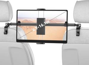 lot 131407 image: Tryone Car Tablet Holder Mount for iPad Headrest Tablet Stand for Car Back Seat Compatible with iPad Pro Air Mini  Galaxy Tab  Kindle Fire HD  Switch OLED or Other 4.7-16.1 Devices