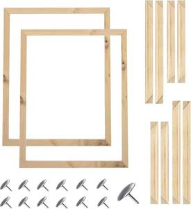 lot 131412 image: 40X50 cm Wooden Frame DIY Picture Frames Art Suitable for Home Decor Painting Digital Diamond Drawing Paintings, Display Pictures 16x20 picture frames for wall (2PCS-40  50 CM)