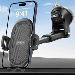 lot 131452 image: APPS2Car Car Phone Mount with Suction Cup, Universal Windshield Dashboard Holder with Sticky Gel Pad, Compatible with iPhone 1716151413, Samsung, Most Smartphones