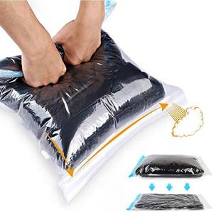 lot 231592 image: ALMING Compression Bags - Travel Essentials - 12 Pack Space Saver Bags - No Vacuum Pump Or Air Extractor is Needed - Storage Accessorie and Home Packing Organizers (transparent)
