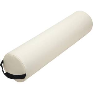 lot 331256 image: ForPro Full Round Bolster Pillow, Cr me, Oil and Stain-Resistant, for Massage and Yoga, 6 R x 26 L