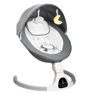 lot 331271 image: Retails for $117 Electric Baby Swing for Infants, 5-Speed Adjustable Swing with Bluetooth Music, Timer, 5-Point Harness and Stable Base for Supervised Daytime Use (Grey)