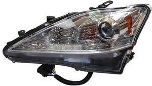 lot 331275 image: Retails for $150 LED Halogen Headlight Assembly Right Side for 2006-2010 Lexus IS250 IS350 with LED DRL & Halogen Bulbs