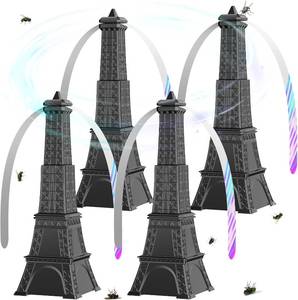 lot 331290 image: Fly Fans for Tables, Fly Repellent Fan Keep Flies Away, Battery Powered Bug Fans with Holographic Blades for Picnic, BBQ, Restaurant, Party and Kitchen, Indoor and Outdoor 4 Pack