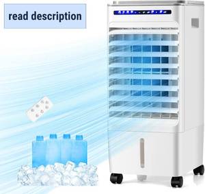 lot 231565 image: ARLIME 3-IN-1 Evaporative Coolers, Portable Swamp Cooler with Remote, 80  Oscillation, 1.58 G Water Tank & 4 Ice Packs, Windowless Air Conditioner, 7H Timer, AC Cooling Fan Air Cooler for RoomOffice