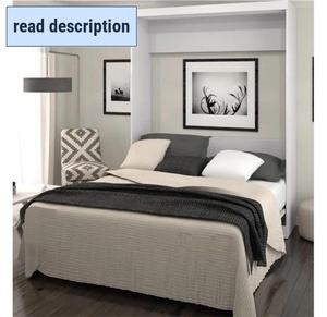 lot 121488 image: Retails for $1600 Bestar Pur 65W Queen Murphy Wall Bed CabinetEnclosure Only