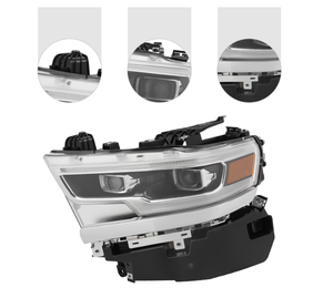 lot 142175 image: Retails for $264 Headlight For 2019 - 2022 Dodge Ram 1500 Left Driver Side Dual Projector Led