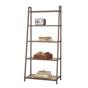 lot 16190 image: TRINITY 5-Tier 27x14x60 Leaning Bamboo Rack - Bronze Anthracite