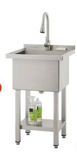 lot 16262 image: Trinity Stainless Steel Utility Sink