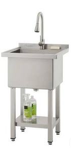 lot 16266 image: Trinity Stainless Steel Utility Sink