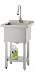 lot 16267 image: Trinity Stainless Steel Utility Sink
