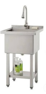 lot 16272 image: Trinity Stainless Steel Utility Sink