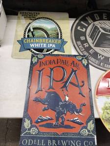 lot 61809 image: Set of 6 Metal Decorative Signs