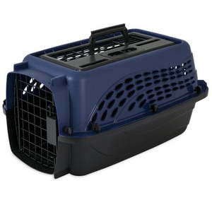 lot 61821 image: Doskocil 2-Door Top Load Pet Taxi  Extra Small 19   Blue & Black  Dog and Cat
