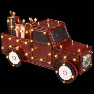 lot 61830 image: 16.5 in. Antique Lighted Truck with Gift Boxes