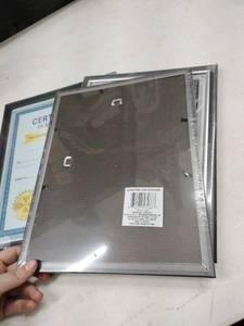 lot 61854 image: 8x10 Document Certificate Diploma Frame Black Glass Pane Set of 3