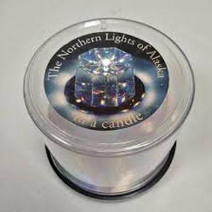 lot 61870 image: Northern Lights of Alaska branded holographic candle