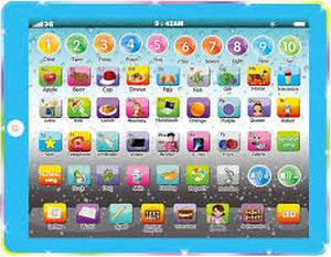 lot 61794 image: Wenbeier Kids Learning Tablet Toddler Tablet Learning Pad with ABC Learning & Education Preschoolers Toys for Boys and Girls 2 3 4 5 6 Years Old