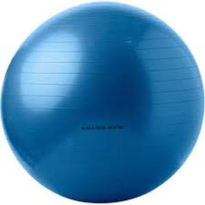 lot 61828 image: Golds Gym 65 cm Body Ball Anti Burst, Exercise, Work Out, Fitness Blue W Pump