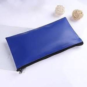 lot 61856 image: HULISEN 4Pcs Bank Deposit Money Bag, Leatherette Security Zipper Wallet, Utility Coin Bags for Cash Money