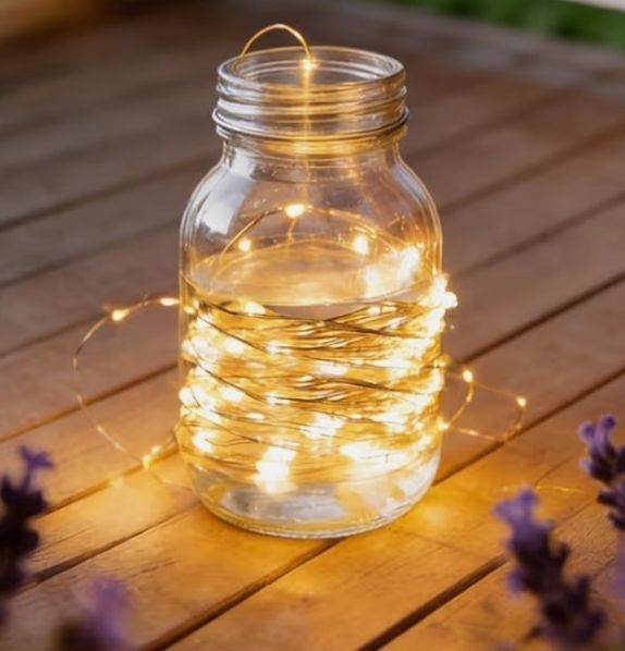 lot 17034 image: Led String Lights Star 50 LED String Lights 5 Meters Wire Starry USB Fairy Lights for Christmas Tree Wreath Craft Wedding Party Home Garden Outdoor Indoor Wall Decorations - Retail $12