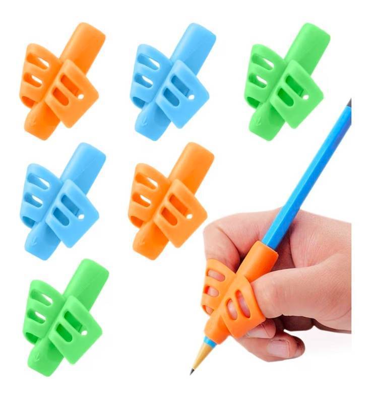 lot 17035 image: Pencils Grips Pencils Grips for Kids Handwriting Posture Correction Training Writing AIDS for Kids toddler Preschoolers Students Children Special Needs, 6PCS - Retail $6
