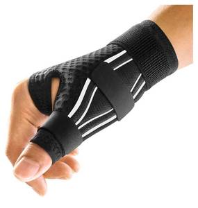lot 38104 image: FREETOO Thumb Brace Support Right Hand or Left Hand for Arthritis Pain and Support, Thumb Spica Splint for Trigger Thumb, Thumb Stabilizer for Tendonitis, Sprain Fits Palm 7.5-8.5 SM White - Retail $16