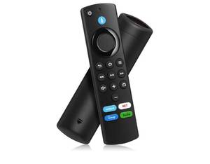 lot 38111 image: TV Remote Control Replacement Compatible with Insignia Fire Series, Pioneer, Cube, Smart TV, for FireStick (4K4K MaxLite2nd Gen3rd Gen) with Voice - Retail $9
