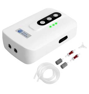 lot 38141 image: AquaMiracle Lithium Battery Powered Portable Aquarium Air Pump for Fish Tank, USB Rechargeable Aquarium Bubbler Aerator for Outdoor Fishing, Power Outages and Emergency - Retail $18