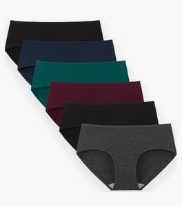 lot 38153 image: Womens Underwear Cotton Hipster Panties Regular & Plus Size 6-Pack - Retail $19