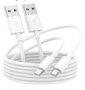 lot 38158 image: Fast Charging USB A to USB C Cable 10FT 2Pack for iPhone 151617 Charger Cord, Car Carplay Compatible for Apple 17 Pro Max16 Plusfor IPad Pro 12.911Air 5th4th Mini Gen, Long Type C Charge - Retail $8
