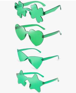 lot 38171 image: Shamrock Glasses St Patricks Day Accessories for Women St Patricks Day Glasses - Retail $8