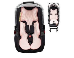 lot 38196 image: Baby Car Seat Cooling Pad, Mink Dot Carseat Cooler Mat for Girls Boys, Stroller Pad with 3D Breathable Mesh, Multifunctional Infant Insert Liner for Summer - Retail $20