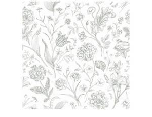 lot 38204 image: Sage Green Sketch Floral Peel and Stick Wallpaper Vintage Green Toile Wallpaper 17.7x118 Removable Self Adhesive Cottagecore Wildflower Wall Paper for Powder Room Bedroom Nursery Renters - Retail $20